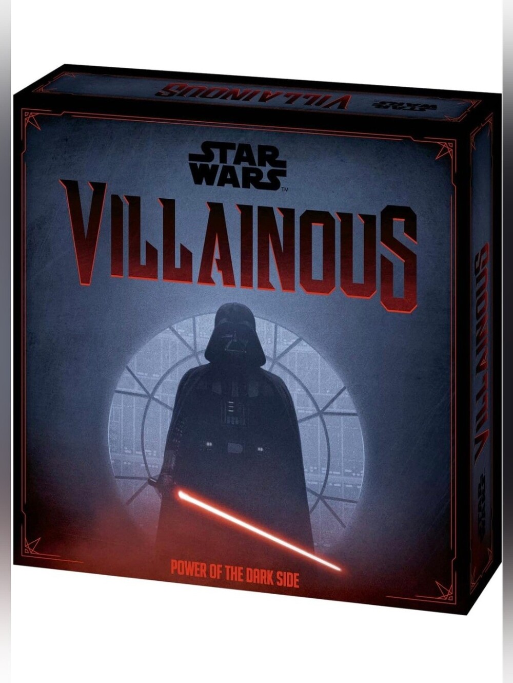 NWT Star Wars Villainous Board Game - Dark Vader Artwork, Black & Red Sz 10.51"